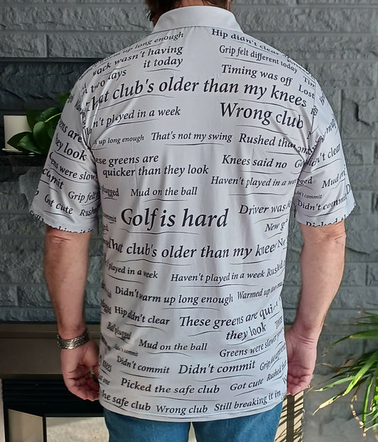 Golf Excuses Performance Polo