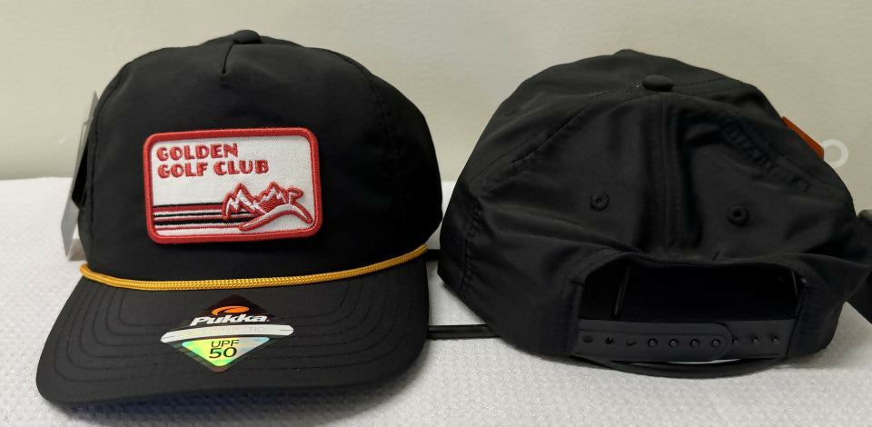 Golden Golf Club Logo Hat - Mid Crown Rope