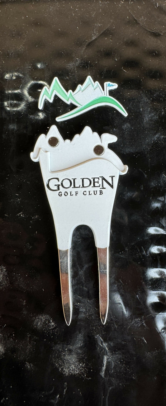 Golden Golf Club Two Marker Divot Tool
