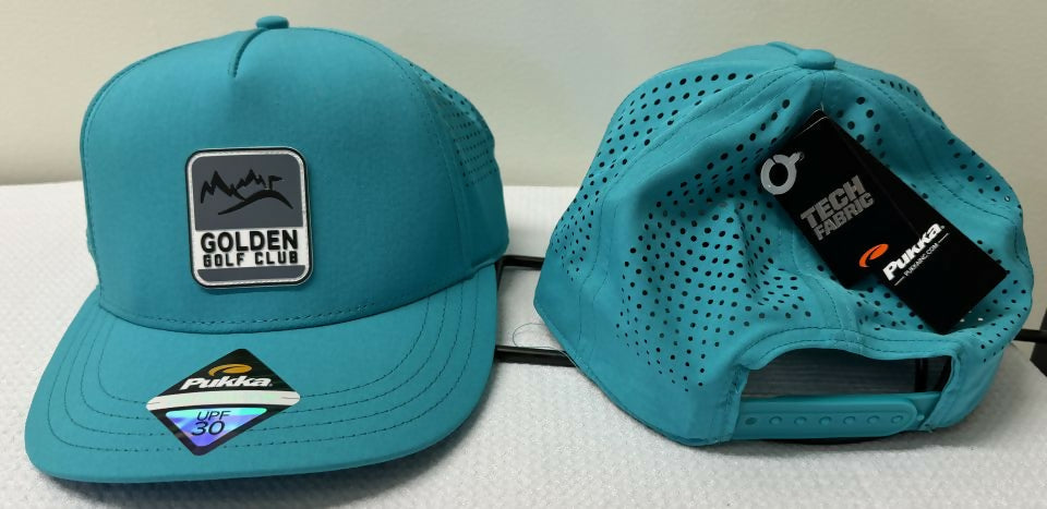 Golden Golf Club Logo Hat - Low Crown Mesh