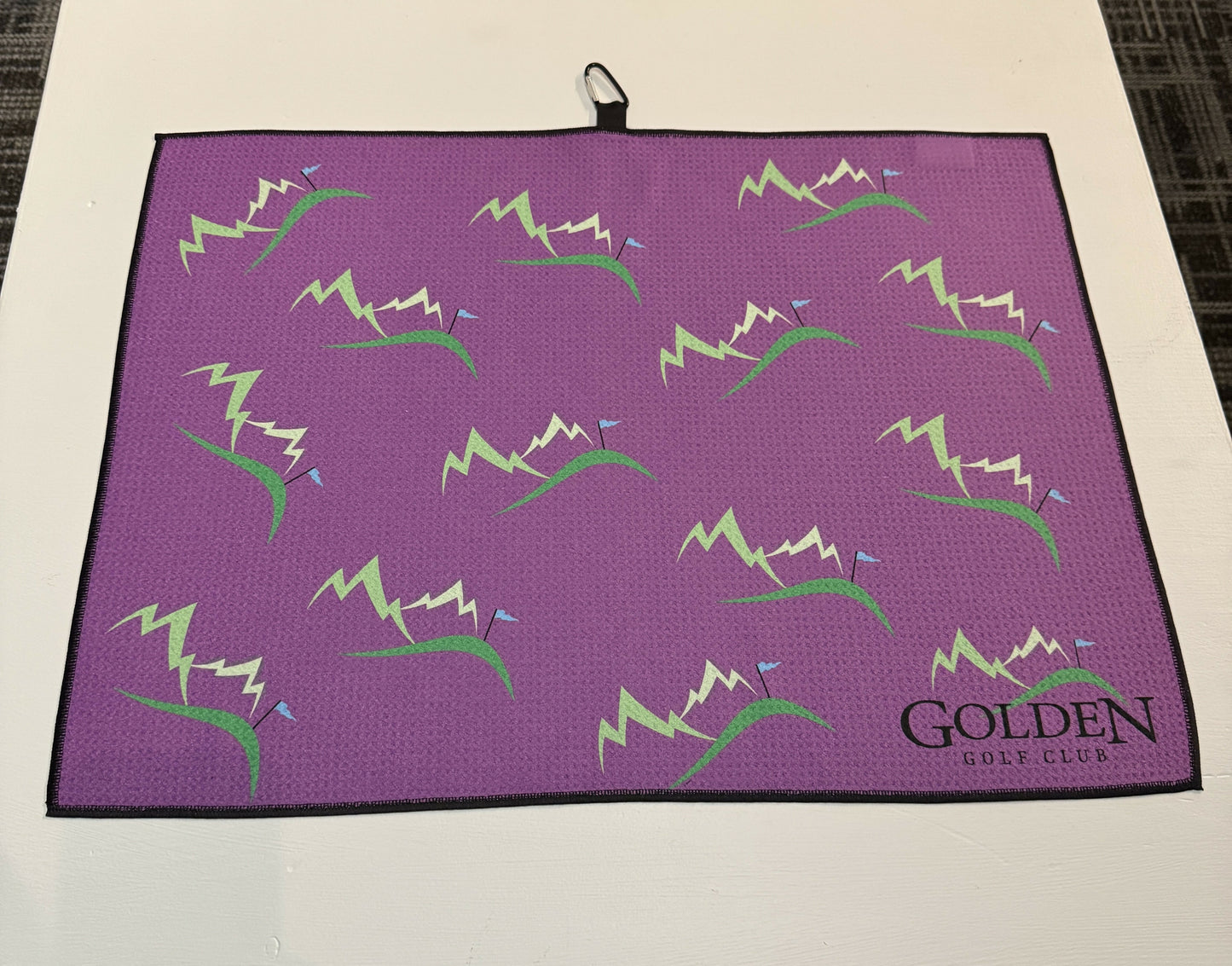 Golden Golf Club Logo Microfibre Mini Tour Towel