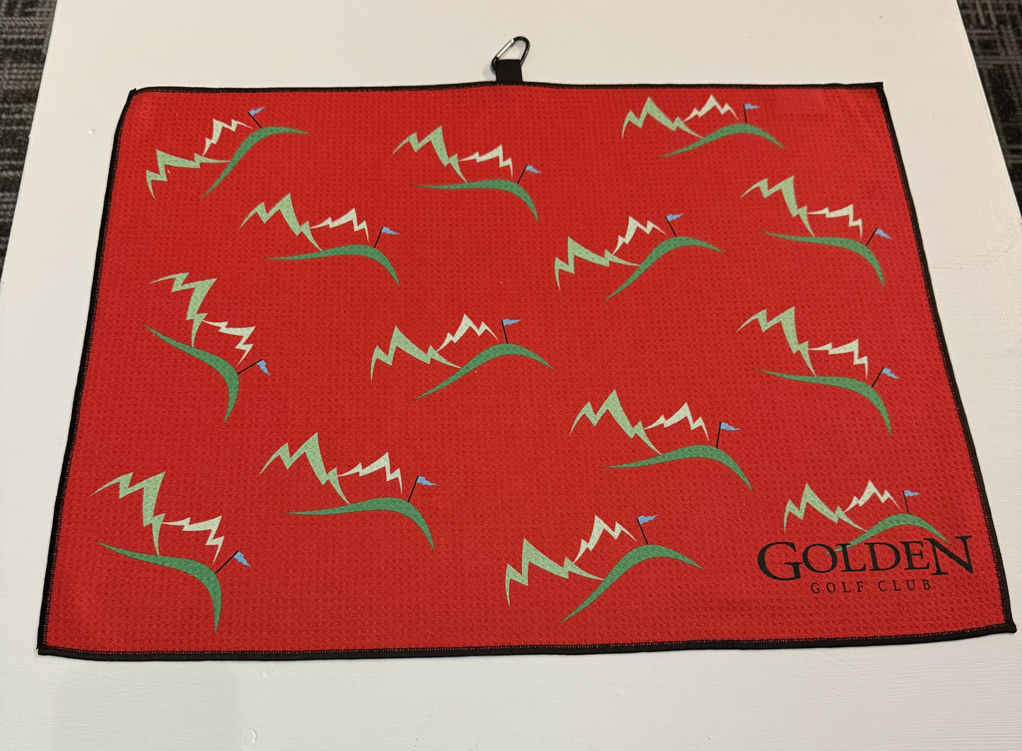Golden Golf Club Logo Microfibre Mini Tour Towel