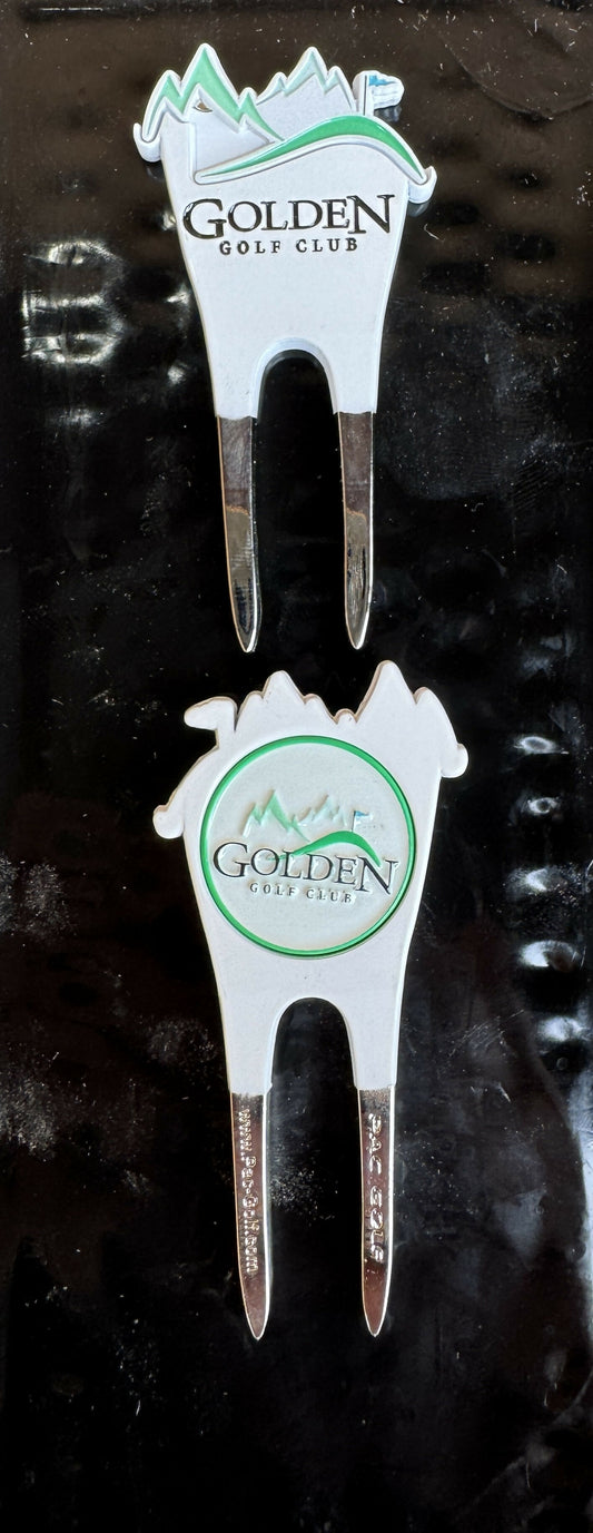 Golden Golf Club Two Marker Divot Tool