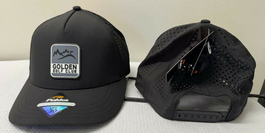 Golden Golf Club Logo Hat - Low Crown Mesh