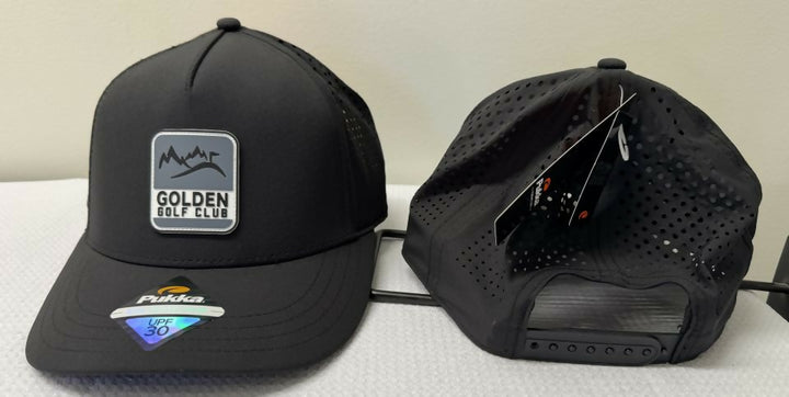 Golden Golf Club Logo Hat - Low Crown Mesh