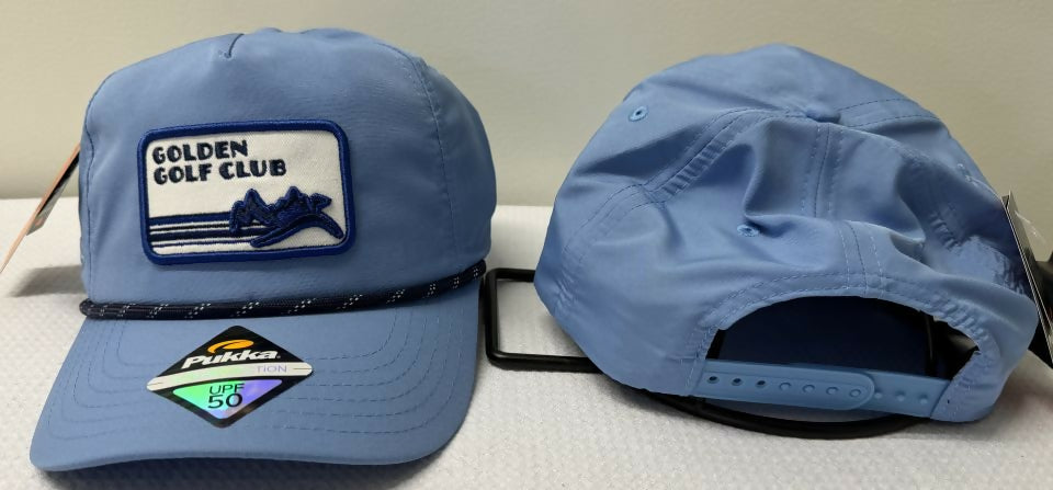 Golden Golf Club Logo Hat - Mid Crown Rope
