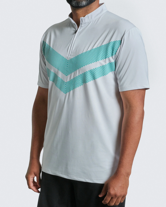 VICE Mock-Neck Golf Polo