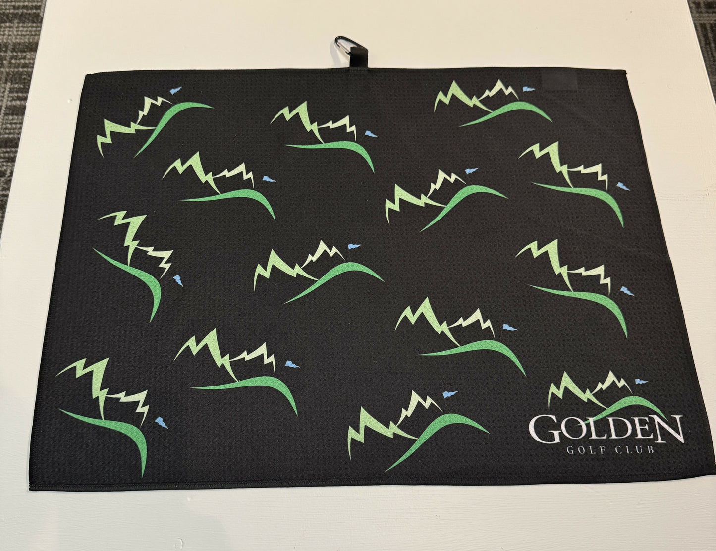 Golden Golf Club Logo Microfibre Mini Tour Towel