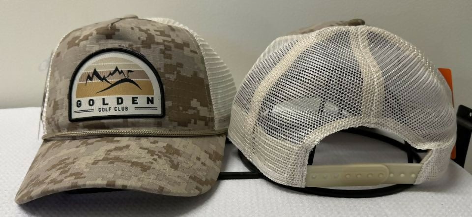 Golden Golf Club Logo Hat - Mid Crown 904