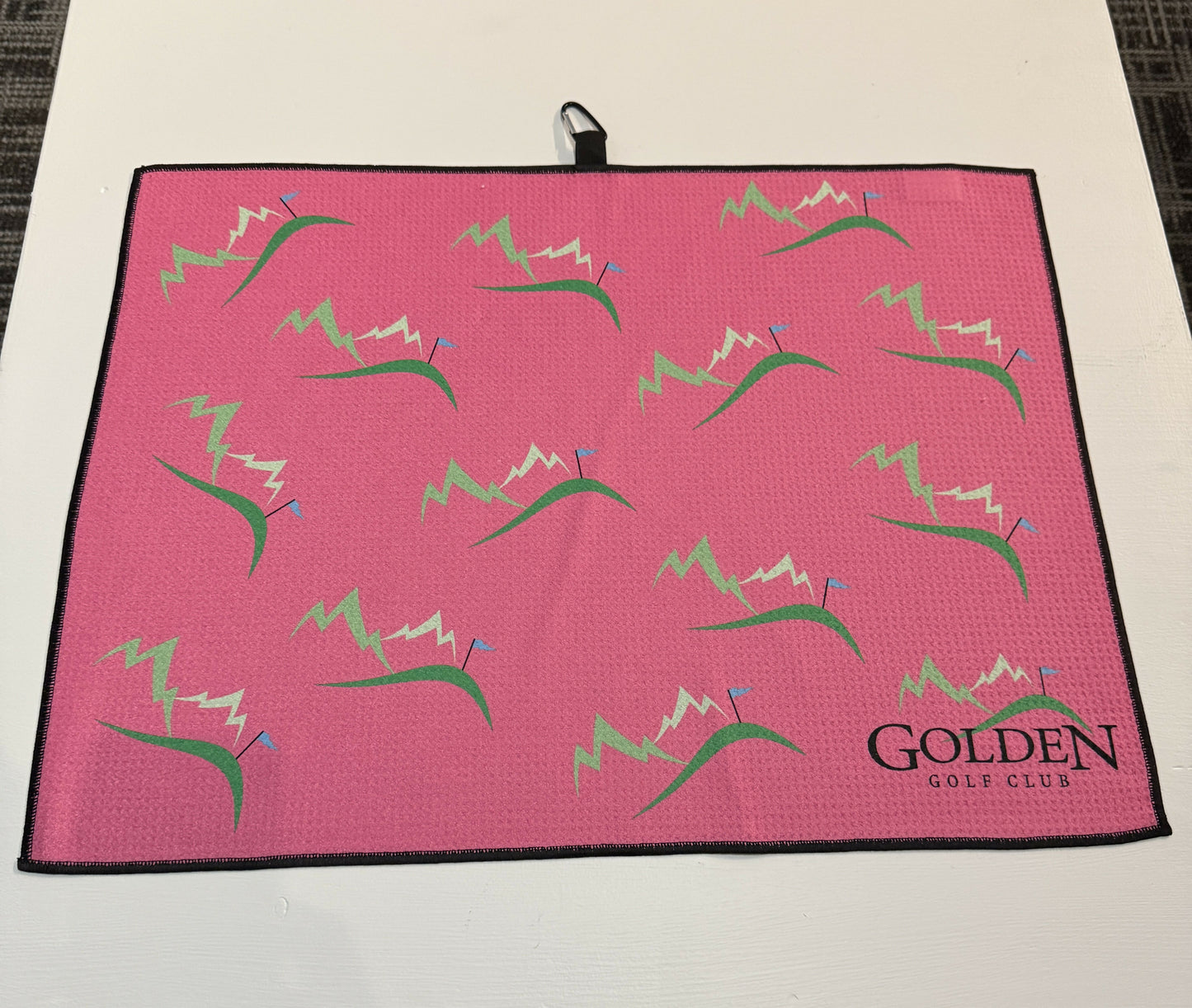 Golden Golf Club Logo Microfibre Mini Tour Towel
