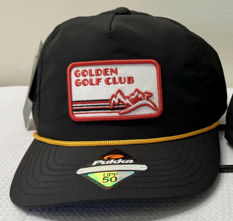 Golden Golf Club Logo Hat - Mid Crown Rope