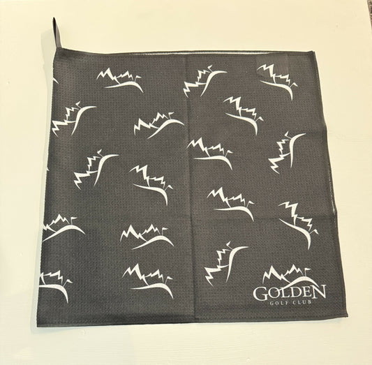 Golden Golf Club Logo Tour Towel