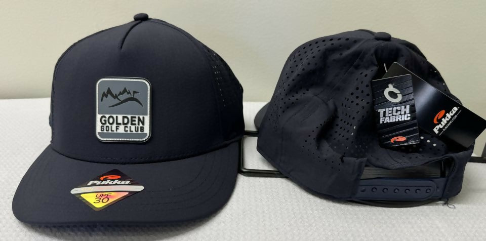 Golden Golf Club Logo Hat - Low Crown Mesh