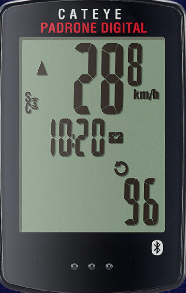 CatEye, Padrone Digital, Computer, GPS: No, HR: Optional, Cadence: Optional, Black