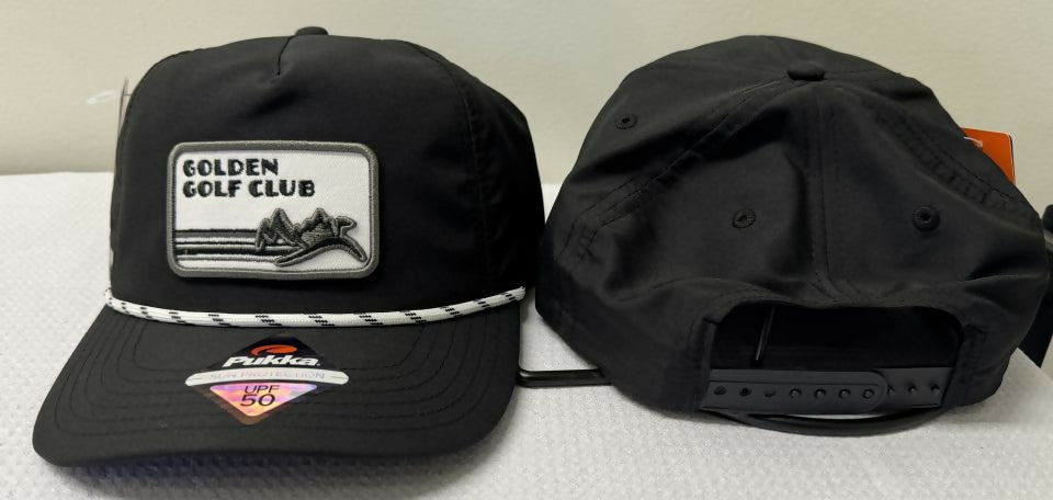 Golden Golf Club Logo Hat - Mid Crown Rope