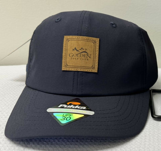 Golden Golf Club Logo Hat - Mid Crown Square Patch