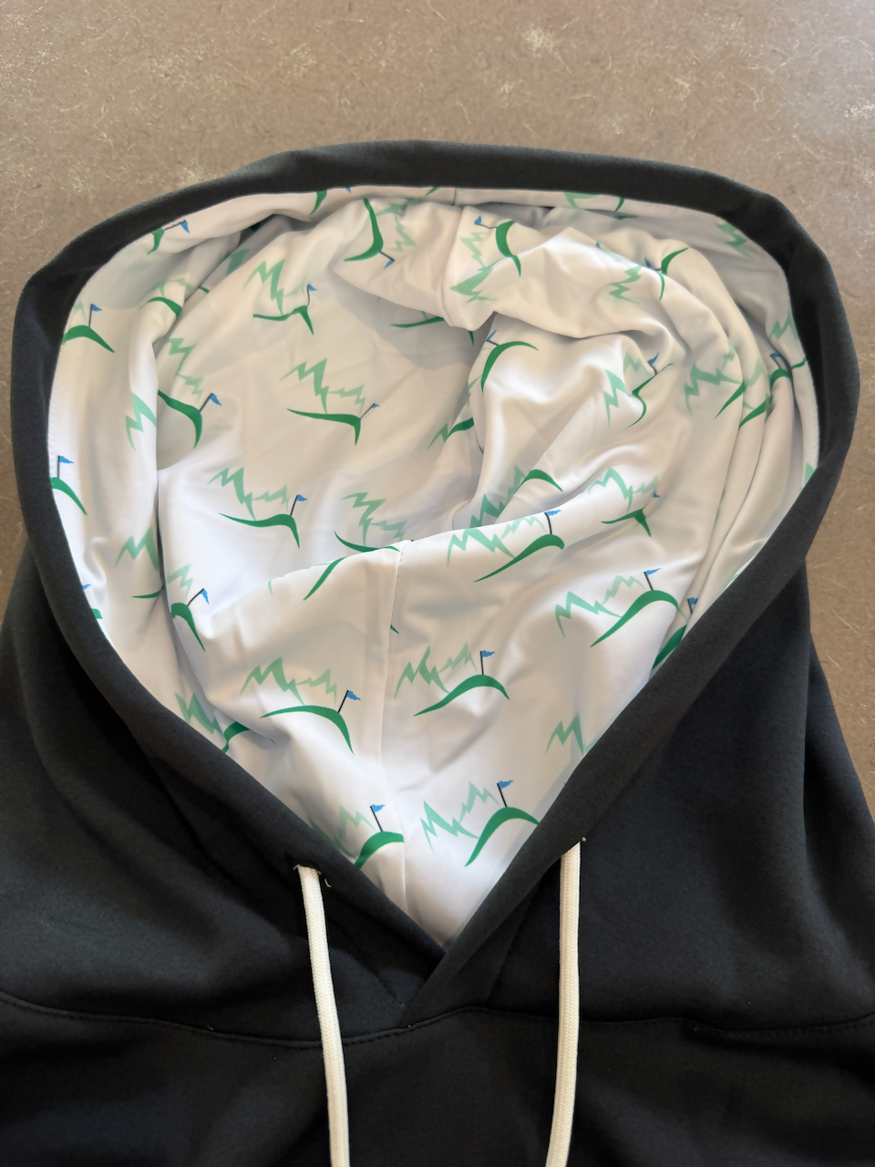 JQ Custom Hoodie with Golden Golf Club Logo
