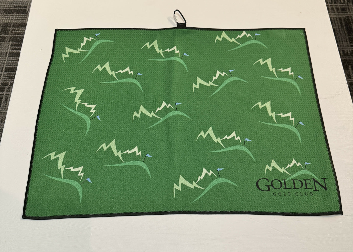 Golden Golf Club Logo Microfibre Mini Tour Towel
