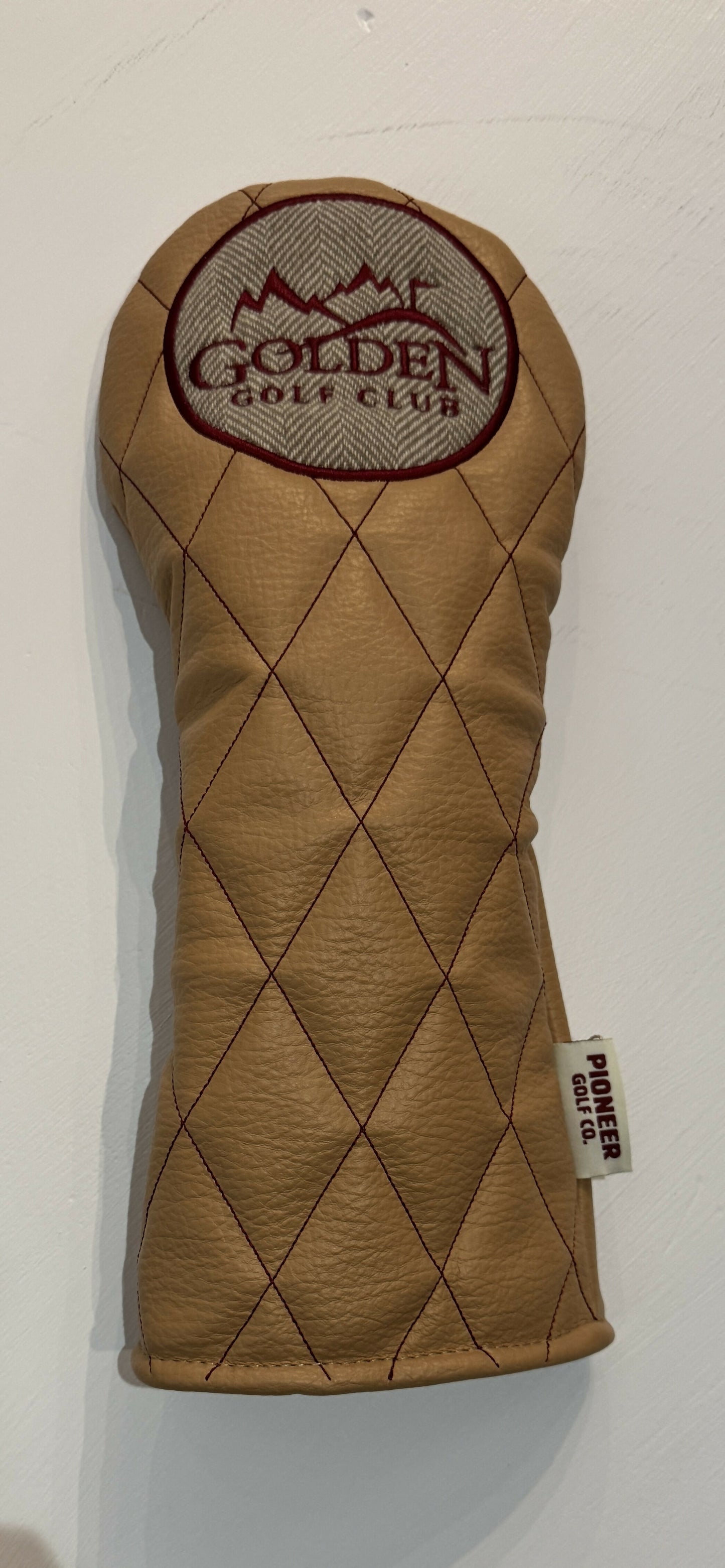Golden Golf Club Logo Driver Headcover