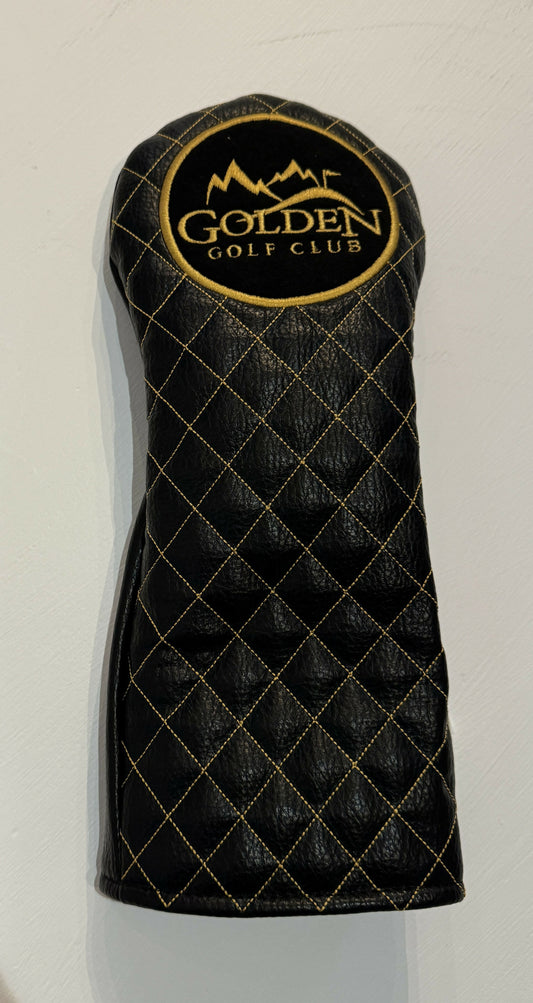 Golden Golf Club Logo Driver Headcover