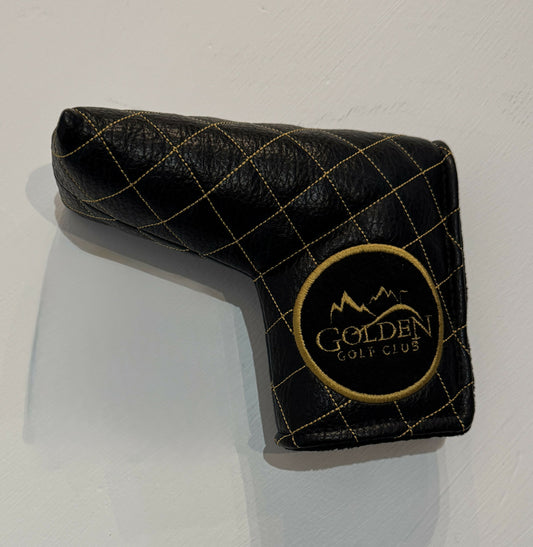 Golden Golf Club Logo Blade Putter Headcover