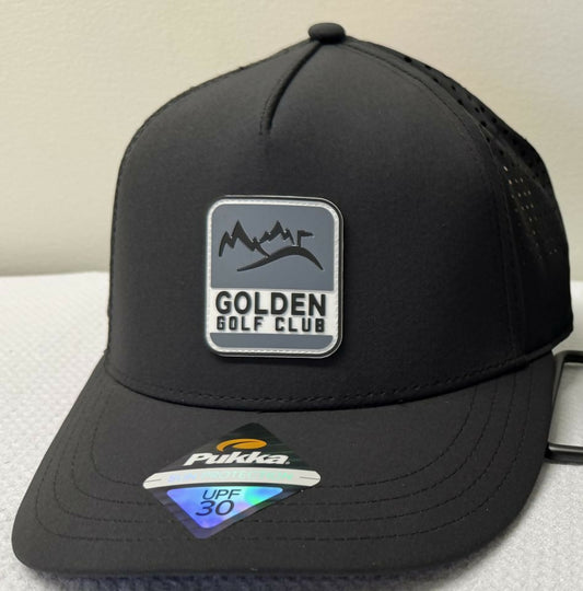 Golden Golf Club Logo Hat - Low Crown Mesh