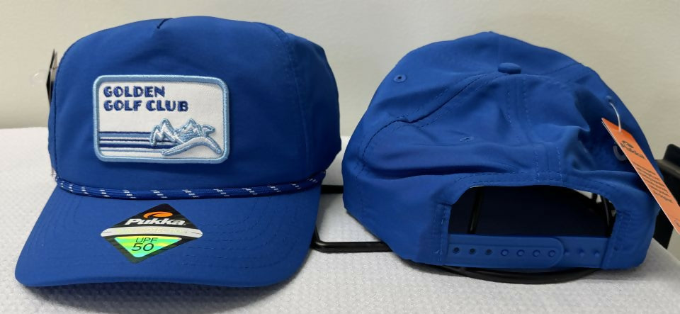 Golden Golf Club Logo Hat - Mid Crown Rope